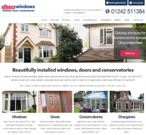 Albany Windows new double glazing website for Cheltenham