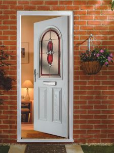 White composite door