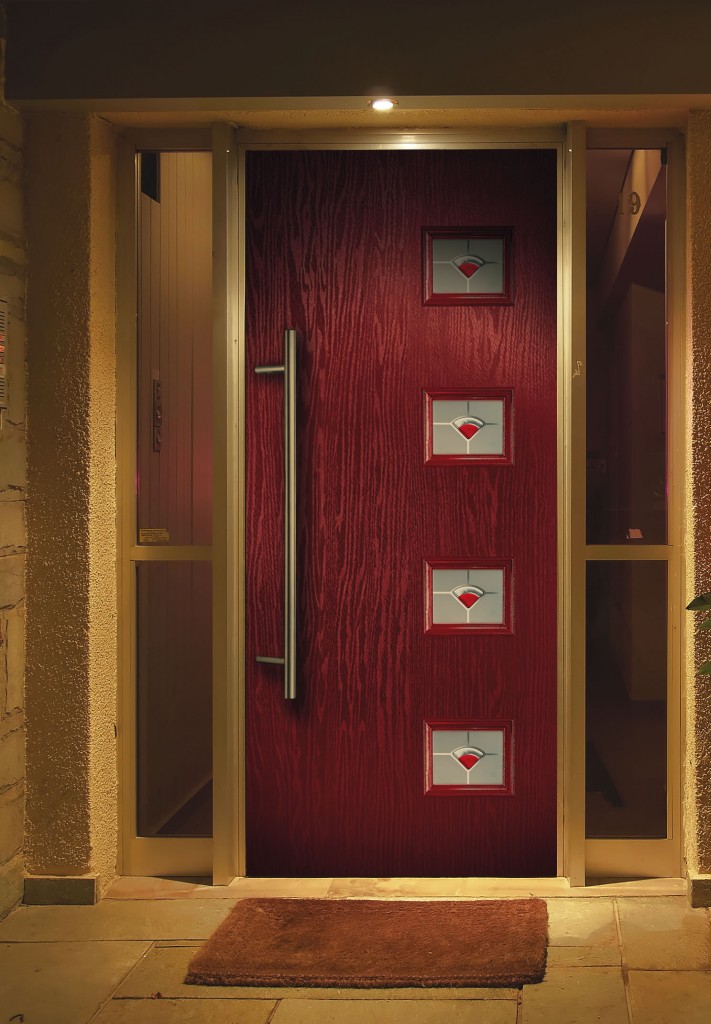 Red composite door