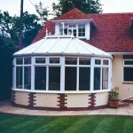 White modern conservatories uPVC