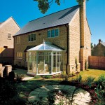 Conservatory in white uPVC