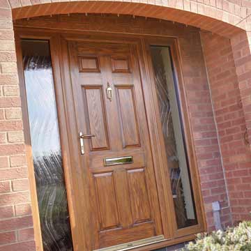 Brown uPVC front door