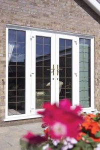 French doors with lead detail