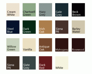 uPVC colour options for our window and doors