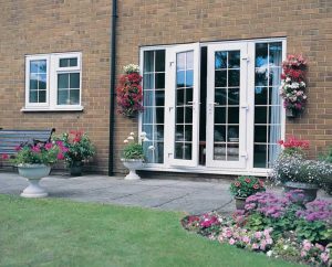 Double glazed Georgian style french patio doors