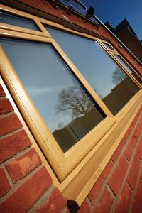 Oak effect windows