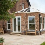Orangery extension with glass roof