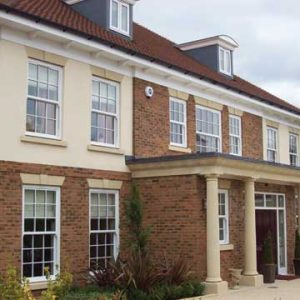 A house full of white Sash windows