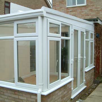 Small white conservatory