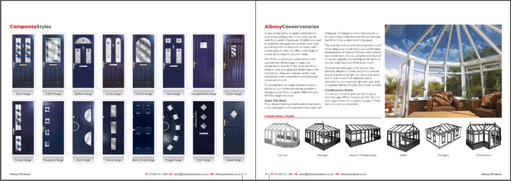 Albany Windows double glazing brochure