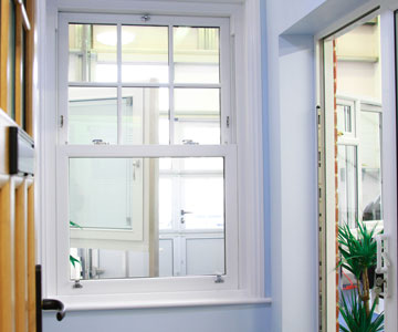 Albany Showroom white sash window