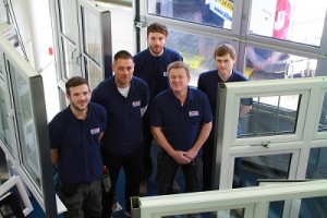 the albany window installers in the showroom