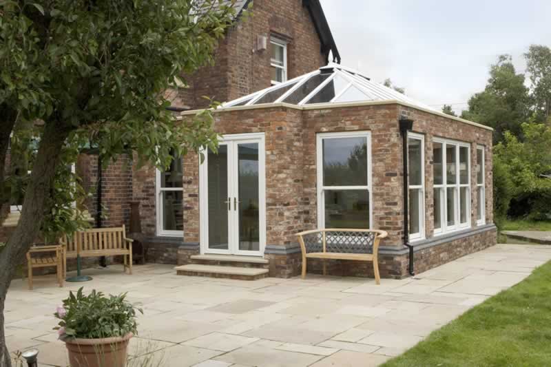 orangery with glass roof