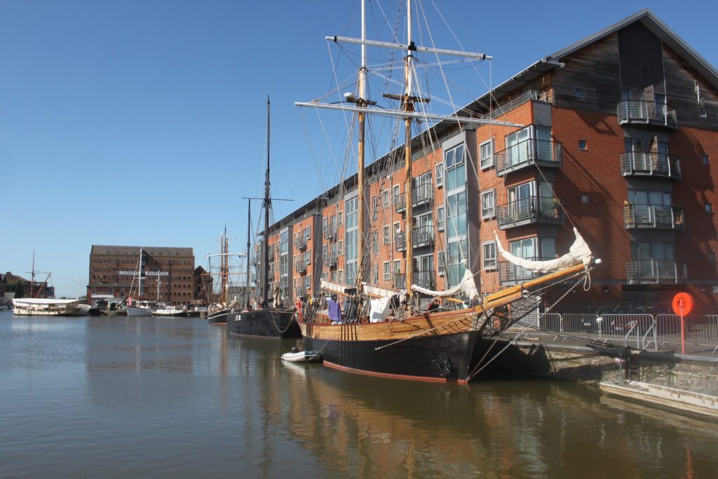 Gloucester docks- tall ships