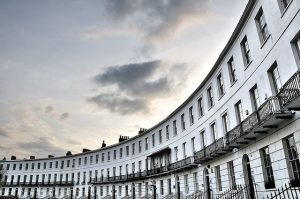 Posh houses in bath with classic windows.