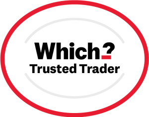 The which trusted trader Logo.