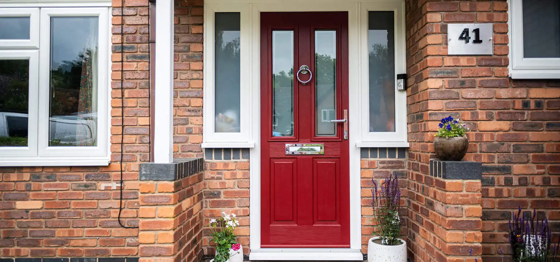 Red composite door