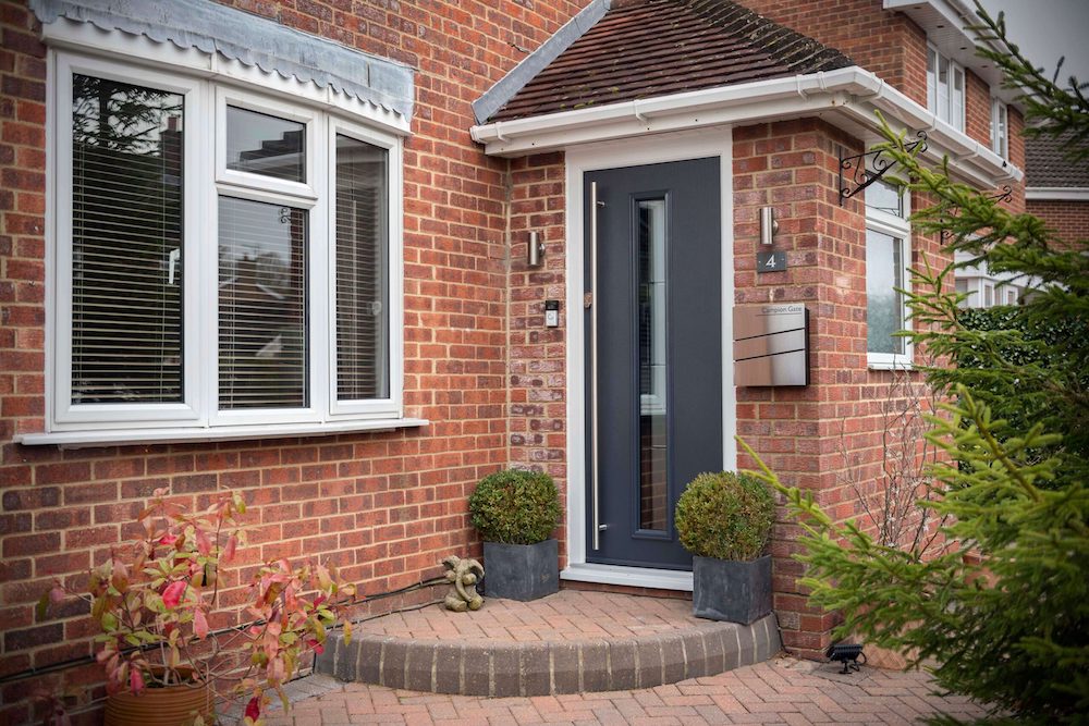 Black composite door