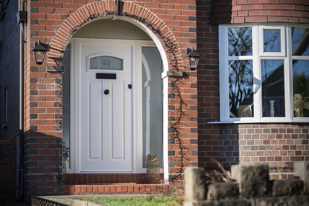 White composite door
