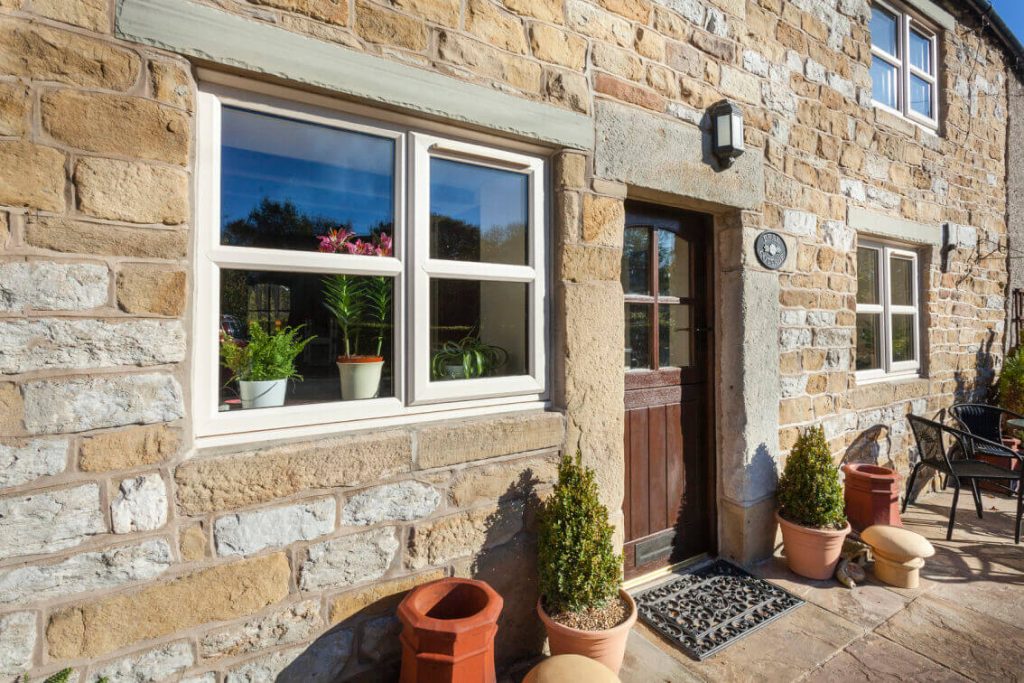 Cream casement windows