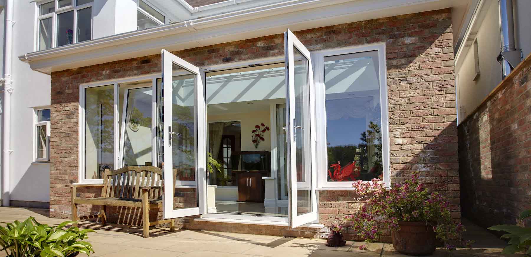 Profile 22 uPVC french door