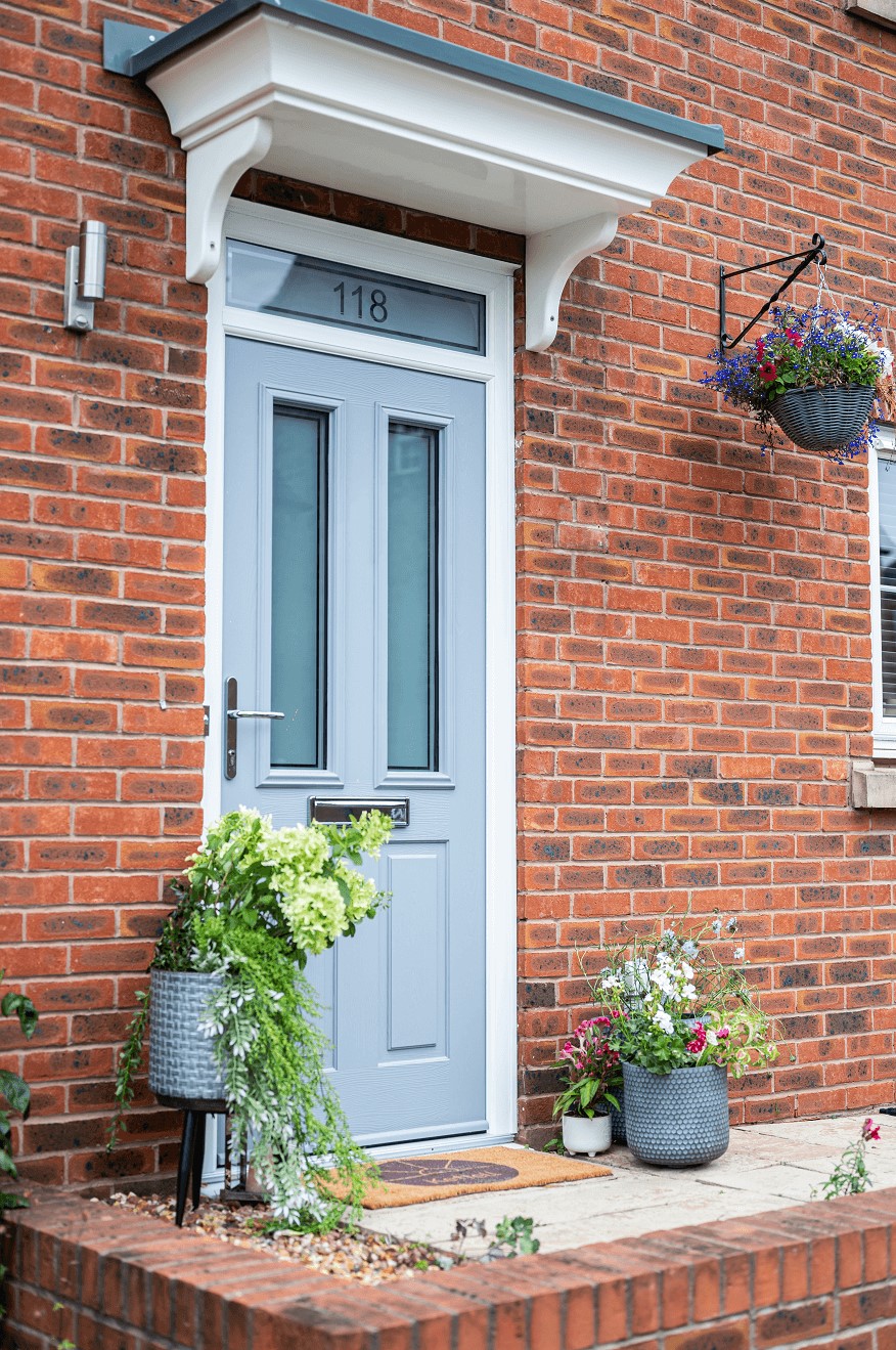 Grey composite door