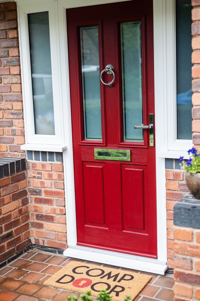 Red composite door
